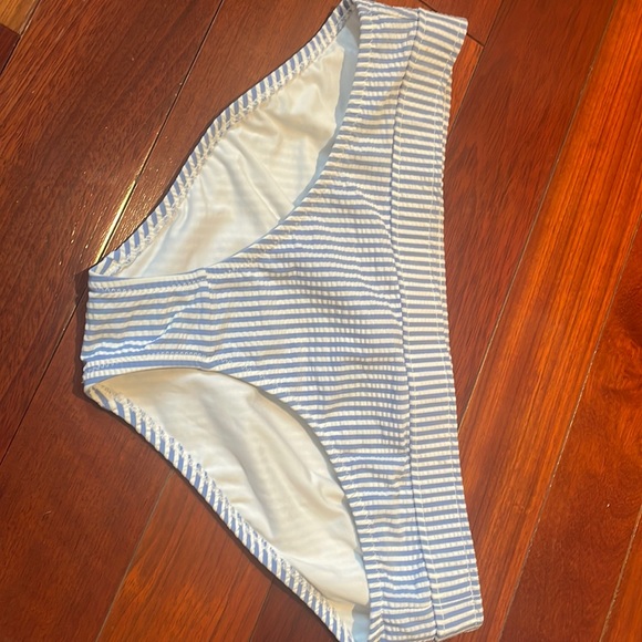 J. Crew Swim J Crew Seersucker Bikini Bottom Like New Poshmark